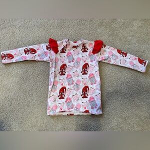 Valentines Custom Raglan Kids Size 4/6